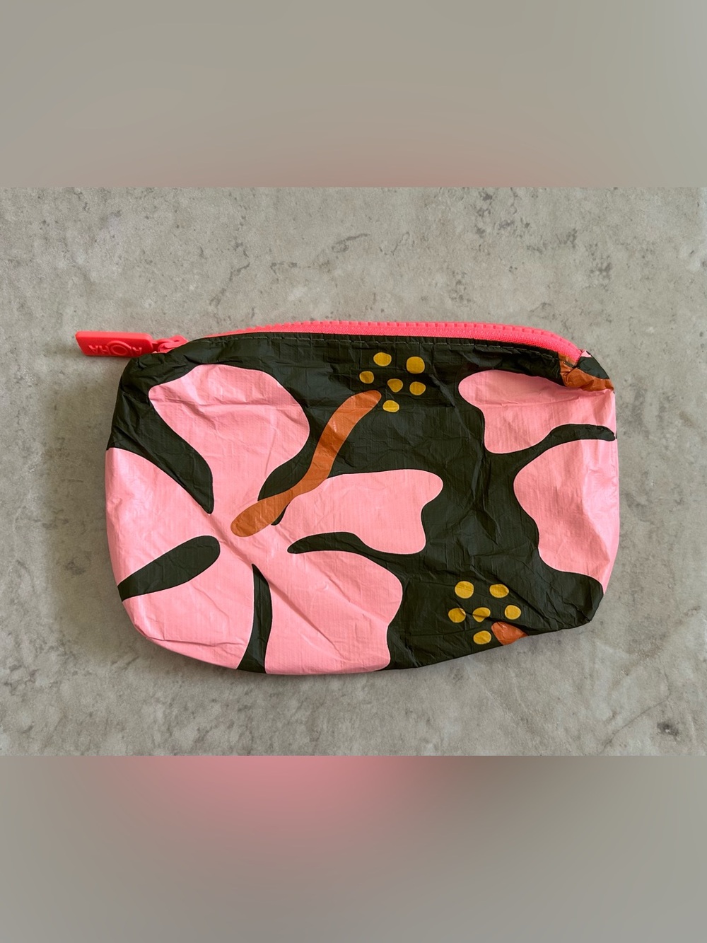 Aloha Collection Mini Moorea Pouch in Bellini/Olive - Picture 2 of 5